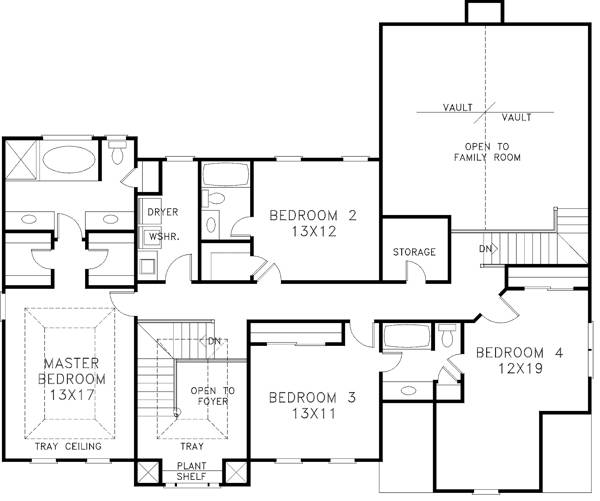 Upper Level Floorplan